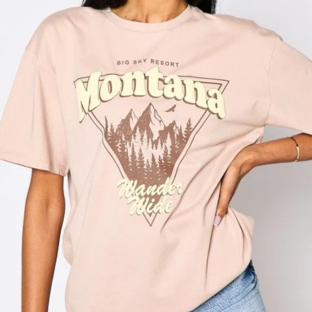 Dusty Lavender "Montana" Graphic Top